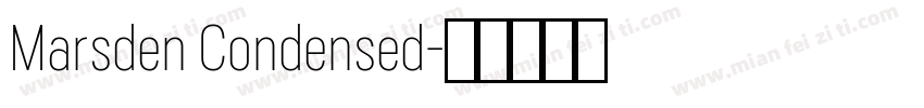 Marsden Condensed字体转换